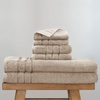 image:imageCariloha Bath Sheet Hand Towel Washcloth Bundle  4 Each  Blue LagoonStone