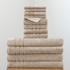 image:imageCariloha Bath Sheet Hand Towel Washcloth Bundle  4 Each  Blue LagoonStone