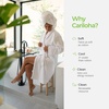image:imageCariloha Bath Towel  Soft Bamboo Viscose  White  30 x 56  Ultra Plush Quick Dry Towel Turkish Cotton Bamboo Viscose Blend Highly Absorbent Large Bathroom Towels Odor ResistantHarbor Gray