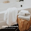 image:imageCariloha Hand Towel  ExtraSmooth and Soft  White  16 x 30  Plush QuickDry Towels Turkish Cotton Bamboo Viscose Blend Highly Absorbent Bathroom Hand Towels Odor Resistant