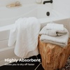 image:imageCariloha Resort Bath Sheet  Soft Bamboo Viscose  Ocean Mist  40 x 70  Extra Large Plush Quick Dry Towel with Turkish Cotton Highly Absorbent Oversized Bathroom Towel Odor ResistantWhite