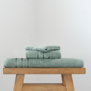 image:imageCariloha Bath Sheet Hand Towel Washcloth Bundle  4 Each  Blue LagoonOcean Mist
