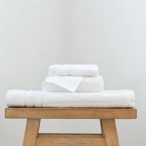 image:imageCariloha Bath Sheet Hand Towel Washcloth Bundle  4 Each  Blue LagoonWhite