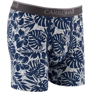 image:imageCariloha Soft Bamboo Viscose Boxer Briefs  Ultrabreathable and CoolNavy Hibiscus