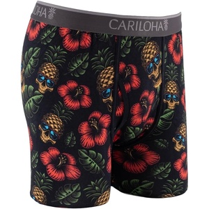 image:imageCariloha Soft Bamboo Viscose Boxer Briefs  Ultrabreathable and CoolPineapple Skull