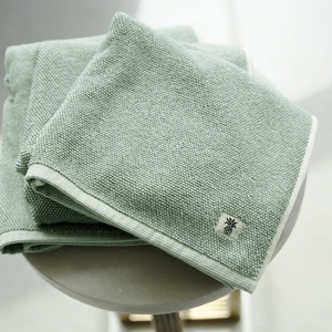 image:imageCariloha TwoTone Bath Sheet  Bamboo Viscose  Oasis Green  40 x 70  Extra Large Plush Quick Dry Towel with Turkish Cotton Highly Absorbent Oversized Bathroom Towel Odor ResistantOasis Green