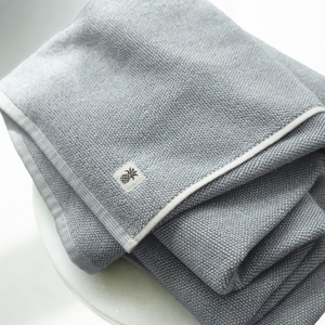 image:imageCariloha TwoTone Bath Sheet  Bamboo Viscose  Oasis Green  40 x 70  Extra Large Plush Quick Dry Towel with Turkish Cotton Highly Absorbent Oversized Bathroom Towel Odor ResistantLaguna Blue