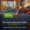 image:imageCariloha Aloha Soft Bamboo Viscose Sheet Set  Cape Blue  King  Buttery Soft Hypoallergenic Cooling Sheets 1 Flat 1 Fitted 2 Pillowcases 16 in Deep Pockets OEKOTEX Standard 100Cape Blue