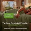 image:imageCariloha Aloha Soft Bamboo Viscose Sheet Set  Cape Blue  King  Buttery Soft Hypoallergenic Cooling Sheets 1 Flat 1 Fitted 2 Pillowcases 16 in Deep Pockets OEKOTEX Standard 100Coastal Pine