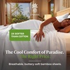 image:imageCariloha Aloha Soft Bamboo Viscose Sheet Set  Cape Blue  King  Buttery Soft Hypoallergenic Cooling Sheets 1 Flat 1 Fitted 2 Pillowcases 16 in Deep Pockets OEKOTEX Standard 100White