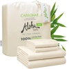 image:imageCariloha Aloha Soft Bamboo Viscose Sheet Set  Cape Blue  King  Buttery Soft Hypoallergenic Cooling Sheets 1 Flat 1 Fitted 2 Pillowcases 16 in Deep Pockets OEKOTEX Standard 100Natural
