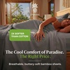 image:imageCariloha Aloha Soft Bamboo Viscose Sheet Set  Cape Blue  King  Buttery Soft Hypoallergenic Cooling Sheets 1 Flat 1 Fitted 2 Pillowcases 16 in Deep Pockets OEKOTEX Standard 100Shade Grey