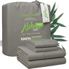 image:imageCariloha Aloha Soft Bamboo Viscose Sheet Set  Cape Blue  King  Buttery Soft Hypoallergenic Cooling Sheets 1 Flat 1 Fitted 2 Pillowcases 16 in Deep Pockets OEKOTEX Standard 100Shade Gray