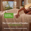 image:imageCariloha Aloha Soft Bamboo Viscose Sheet Set  Cape Blue  King  Buttery Soft Hypoallergenic Cooling Sheets 1 Flat 1 Fitted 2 Pillowcases 16 in Deep Pockets OEKOTEX Standard 100Natural