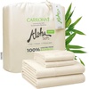 image:imageCariloha Aloha Soft Bamboo Viscose Sheet Set  Cape Blue  King  Buttery Soft Hypoallergenic Cooling Sheets 1 Flat 1 Fitted 2 Pillowcases 16 in Deep Pockets OEKOTEX Standard 100Natural