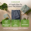 image:imageCariloha Aloha Soft Bamboo Viscose Sheet Set  Cape Blue  King  Buttery Soft Hypoallergenic Cooling Sheets 1 Flat 1 Fitted 2 Pillowcases 16 in Deep Pockets OEKOTEX Standard 100Cape Blue
