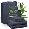 image:imageCariloha Aloha Soft Bamboo Viscose Sheet Set  Cape Blue  King  Buttery Soft Hypoallergenic Cooling Sheets 1 Flat 1 Fitted 2 Pillowcases 16 in Deep Pockets OEKOTEX Standard 100Cape Blue