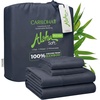 image:imageCariloha Aloha Soft Bamboo Viscose Sheet Set  Cape Blue  King  Buttery Soft Hypoallergenic Cooling Sheets 1 Flat 1 Fitted 2 Pillowcases 16 in Deep Pockets OEKOTEX Standard 100Cape Blue