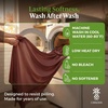 image:imageCariloha Aloha Soft Bamboo Viscose Sheet Set  Cape Blue  King  Buttery Soft Hypoallergenic Cooling Sheets 1 Flat 1 Fitted 2 Pillowcases 16 in Deep Pockets OEKOTEX Standard 100Maroon Sunset