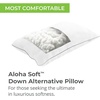 image:imageCariloha Aloha Soft Down Alternative Pillow  White  Standard  32 x 20  100 Down Alternative Fill with 100 Viscose CoverKing US Standard