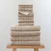 image:imageCariloha Bath Towel Hand Towel Washcloth Bundle  4 Each  Blue LagoonStone