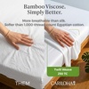 image:imageCariloha Classic 4Piece Twill Sheet Set  Tahitian Breeze  Queen  Viscose Material  Allergy Resistant and Extra Soft  Cooling for Hot Sleepers  Corner BandsWhite