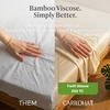 image:imageCariloha Classic 4Piece Twill Sheet Set  Tahitian Breeze  Queen  Viscose Material  Allergy Resistant and Extra Soft  Cooling for Hot Sleepers  Corner BandsIvory