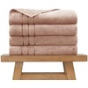 image:imageCariloha Extra Smooth Towel Viscose from Bamboo 28x54 Highly Absorbent Odor Resistant Ocean Mist 4 Pack BundleBlush