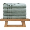 image:imageCariloha Extra Smooth Towel Viscose from Bamboo 28x54 Highly Absorbent Odor Resistant Ocean Mist 4 Pack BundleOcean Mist