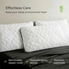 image:imageCariloha Luxurious Resort Pillow  White Standard  32L x 20  Viscose Material  Naturally breathable Hypoallergenic and Moisture wickingQueen US Standard