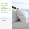 image:imageCariloha Resort 2Piece Sateen Pillowcase Set  Blue Lagoon  King  Breathable and Cooling Pillowcases for Hot Sleepers  2 Buttery Soft Breathable OdorResistant Hypoallergenic Sateen Cooling Pillow Cases 100 Viscose from BambooWhite