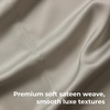 image:imageCariloha Resort 2Piece Sateen Pillowcase Set  Blue Lagoon  King  Breathable and Cooling Pillowcases for Hot Sleepers  2 Buttery Soft Breathable OdorResistant Hypoallergenic Sateen Cooling Pillow Cases 100 Viscose from BambooHarbor Gray