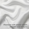 image:imageCariloha Resort 2Piece Sateen Pillowcase Set  Blue Lagoon  King  Breathable and Cooling Pillowcases for Hot Sleepers  2 Buttery Soft Breathable OdorResistant Hypoallergenic Sateen Cooling Pillow Cases 100 Viscose from BambooWhite