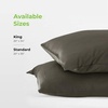 image:imageCariloha Resort 2Piece Sateen Pillowcase Set  Blue Lagoon  King  Breathable and Cooling Pillowcases for Hot Sleepers  2 Buttery Soft Breathable OdorResistant Hypoallergenic Sateen Cooling Pillow Cases 100 Viscose from BambooOnyx