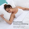 image:imageCariloha Resort 2Piece Sateen Pillowcase Set  Blue Lagoon  King  Breathable and Cooling Pillowcases for Hot Sleepers  2 Buttery Soft Breathable OdorResistant Hypoallergenic Sateen Cooling Pillow Cases 100 Viscose from BambooCoconut Milk