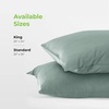image:imageCariloha Resort 2Piece Sateen Pillowcase Set  Blue Lagoon  King  Breathable and Cooling Pillowcases for Hot Sleepers  2 Buttery Soft Breathable OdorResistant Hypoallergenic Sateen Cooling Pillow Cases 100 Viscose from BambooOcean Mist