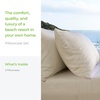 image:imageCariloha Resort 2Piece Sateen Pillowcase Set  Blue Lagoon  King  Breathable and Cooling Pillowcases for Hot Sleepers  2 Buttery Soft Breathable OdorResistant Hypoallergenic Sateen Cooling Pillow Cases 100 Viscose from BambooCoconut Milk