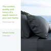image:imageCariloha Resort 2Piece Sateen Pillowcase Set  Blue Lagoon  King  Breathable and Cooling Pillowcases for Hot Sleepers  2 Buttery Soft Breathable OdorResistant Hypoallergenic Sateen Cooling Pillow Cases 100 Viscose from BambooBlue Lagoon