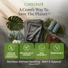 image:imageCariloha Resort Sheet Set  Cooling Bamboo Viscose  White  Queen  Luxury Cooling Sheets with Sateen Weave 18 in Deep Pockets 1 Fitted 1 Flat 2 Pillowcases OEKOTEX Standard 100Onyx