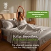 image:imageCariloha Resort Sheet Set  Cooling Bamboo Viscose  White  Queen  Luxury Cooling Sheets with Sateen Weave 18 in Deep Pockets 1 Fitted 1 Flat 2 Pillowcases OEKOTEX Standard 100Harbor Gray