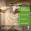 image:imageCariloha Resort Sheet Set  Cooling Bamboo Viscose  White  Queen  Luxury Cooling Sheets with Sateen Weave 18 in Deep Pockets 1 Fitted 1 Flat 2 Pillowcases OEKOTEX Standard 100Coconut Milk