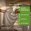 image:imageCariloha Resort Sheet Set  Cooling Bamboo Viscose  White  Queen  Luxury Cooling Sheets with Sateen Weave 18 in Deep Pockets 1 Fitted 1 Flat 2 Pillowcases OEKOTEX Standard 100Harbor Gray