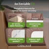 image:imageCariloha Resort Sheet Set  Cooling Bamboo Viscose  White  Queen  Luxury Cooling Sheets with Sateen Weave 18 in Deep Pockets 1 Fitted 1 Flat 2 Pillowcases OEKOTEX Standard 100Blush