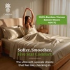 image:imageCariloha Resort Sheet Set  Cooling Bamboo Viscose  White  Queen  Luxury Cooling Sheets with Sateen Weave 18 in Deep Pockets 1 Fitted 1 Flat 2 Pillowcases OEKOTEX Standard 100Stone