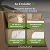 image:imageCariloha Resort Sheet Set  Cooling Bamboo Viscose  White  Queen  Luxury Cooling Sheets with Sateen Weave 18 in Deep Pockets 1 Fitted 1 Flat 2 Pillowcases OEKOTEX Standard 100Stone