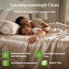 image:imageCariloha Resort Sheet Set  Cooling Bamboo Viscose  White  Queen  Luxury Cooling Sheets with Sateen Weave 18 in Deep Pockets 1 Fitted 1 Flat 2 Pillowcases OEKOTEX Standard 100Coconut Milk