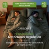 image:imageCariloha Retreat Sheet Set  Bamboo Lyocell  White  King  Our Softest Luxury Cooling Sheet Sateen Weave 18 in Deep Pockets 1 Fitted 1 Flat 2 Pillowcases OEKOTEX Standard 100Oasis Green