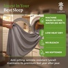 image:imageCariloha Retreat Sheet Set  Bamboo Lyocell  White  King  Our Softest Luxury Cooling Sheet Sateen Weave 18 in Deep Pockets 1 Fitted 1 Flat 2 Pillowcases OEKOTEX Standard 100Coastal Gray