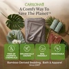 image:imageCariloha Retreat Sheet Set  Bamboo Lyocell  White  King  Our Softest Luxury Cooling Sheet Sateen Weave 18 in Deep Pockets 1 Fitted 1 Flat 2 Pillowcases OEKOTEX Standard 100White