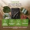 image:imageCariloha Retreat Sheet Set  Bamboo Lyocell  White  King  Our Softest Luxury Cooling Sheet Sateen Weave 18 in Deep Pockets 1 Fitted 1 Flat 2 Pillowcases OEKOTEX Standard 100Black Sand